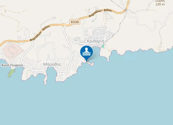 Map of Plakes beach
