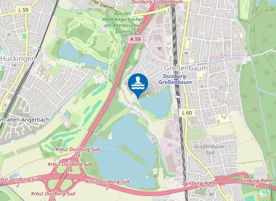 Map of GROSSENBAUMER SEE FREIZEITANLAGE