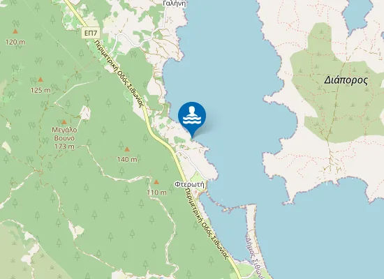 Map of Παραλία Φτερωτή