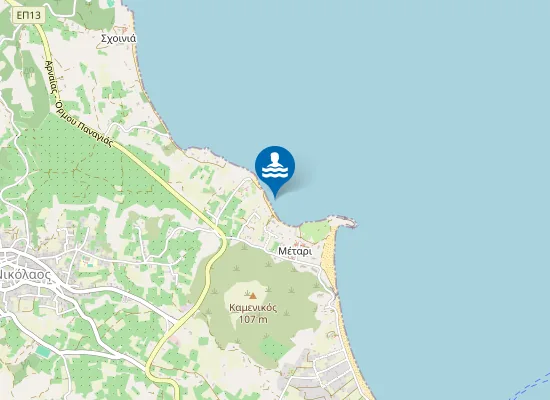 Map of Παραλία Πύργου