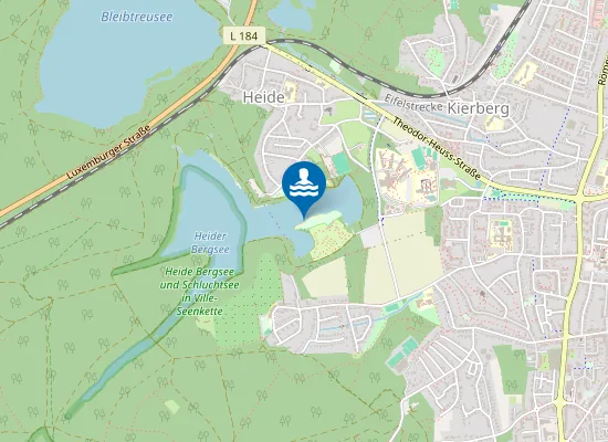 Map of HEIDERBERGSEE BADESTRAND