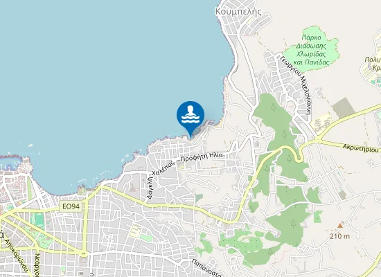 Map of Παραλία Χαλέπα