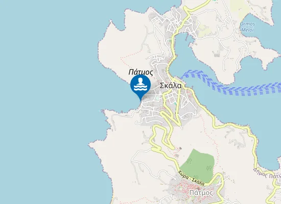 Map of Paralia Xoxlakas