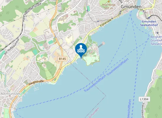 Map of TRAUNSEE, GMUNDEN