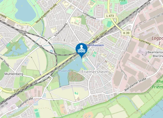 Map of KRUPPSEE FREIBAD