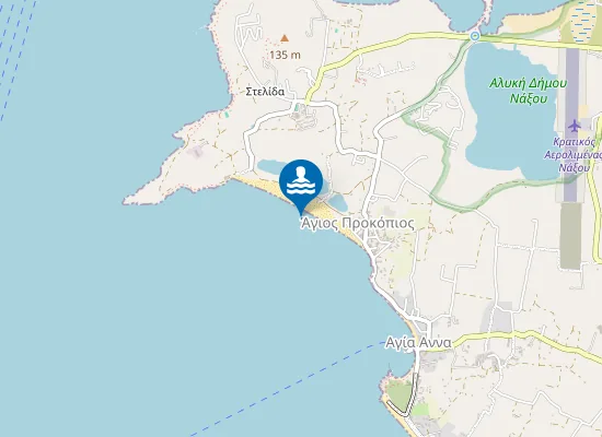 Map of Παραλία Αγίου Προκοπίου