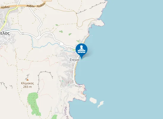 Map of Παραλία Στεγνά