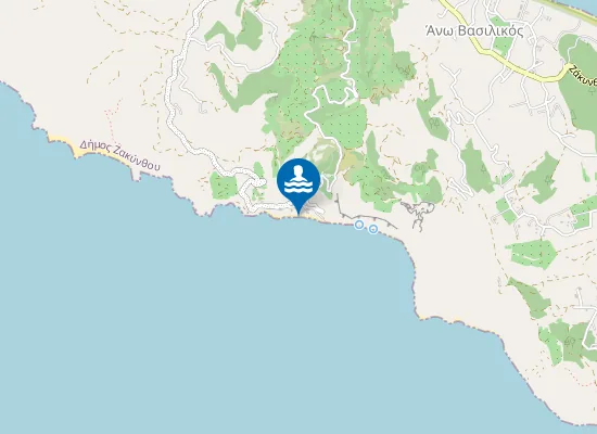 Map of Dafni Beach