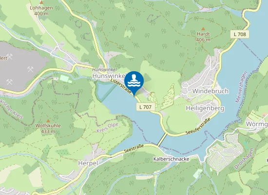 Map of LISTERTALSPERRE RENGERBERG