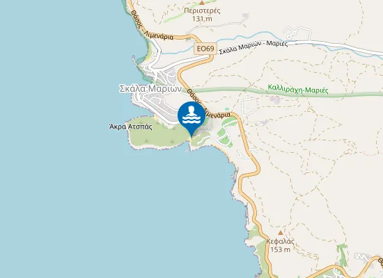 Map of Σμαραγδένια Παραλία