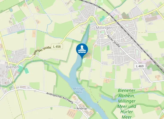 Map of MILLINGER MEER BADESTRAND