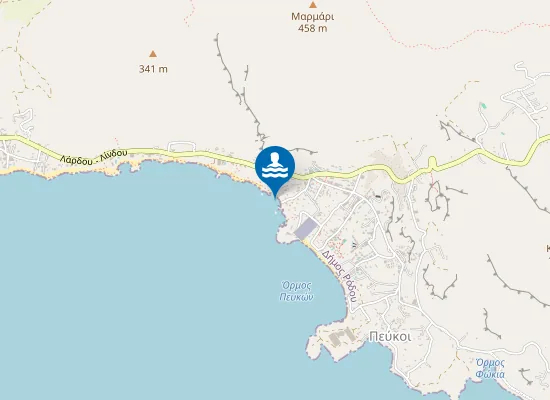 Map of Παραλία Αγ. Θωμά