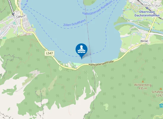 Map of HALLSTÄTTERSEE, KESSELGRABEN
