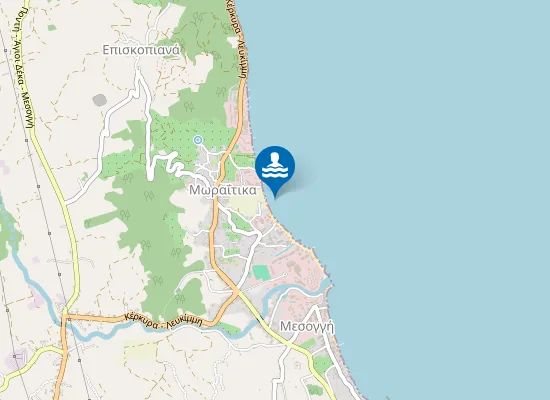 Map of Moraitika Beach