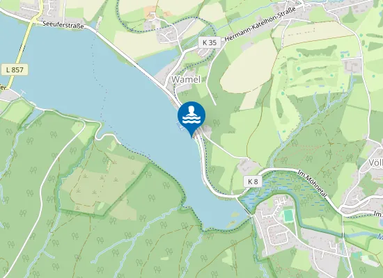 Map of MOEHNESEE STRANDBAD WAMEL