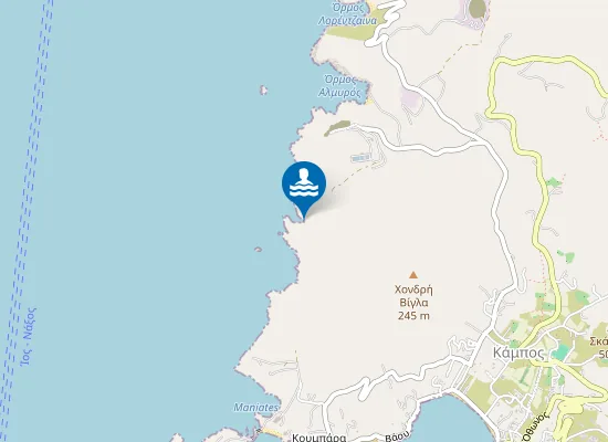 Map of Το αυλάκι τού Βηζίρη