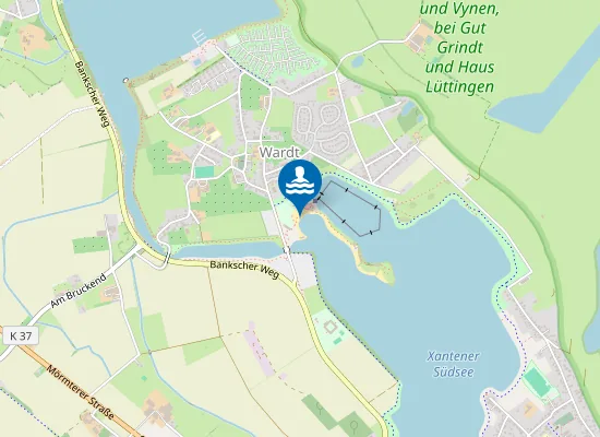 Map of NATURBAD XANTEN WARDT NICHTSCHWIMMER