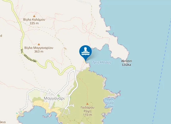 Map of Τρεις Κλεισιές μεγάλη