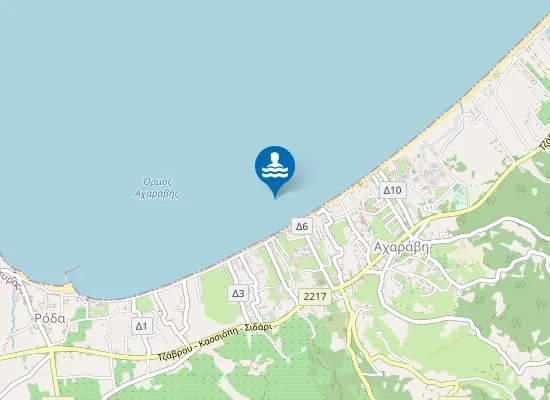 Map of Παραλία Αχαράβης