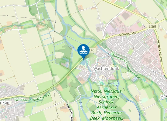 Map of NATURFREIBAD WACHTENDONK BADESTRAND