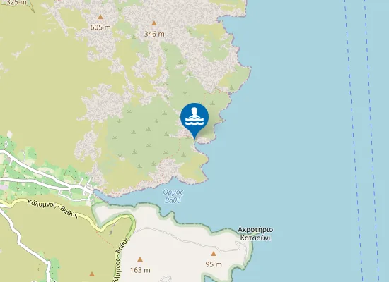 Map of Παραλία Μεγάλες Αλμύρες