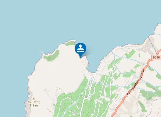 Map of Legamenis Beach