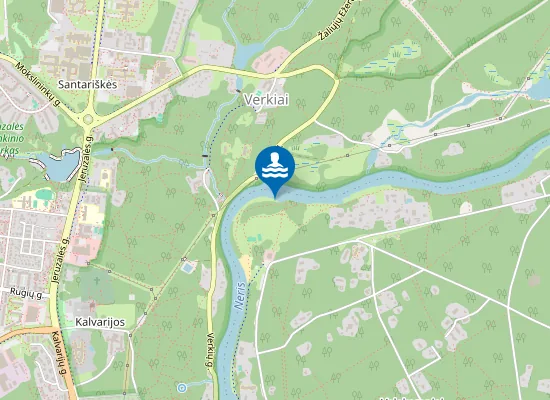 Map of Valakampių nudistų paplūdimys