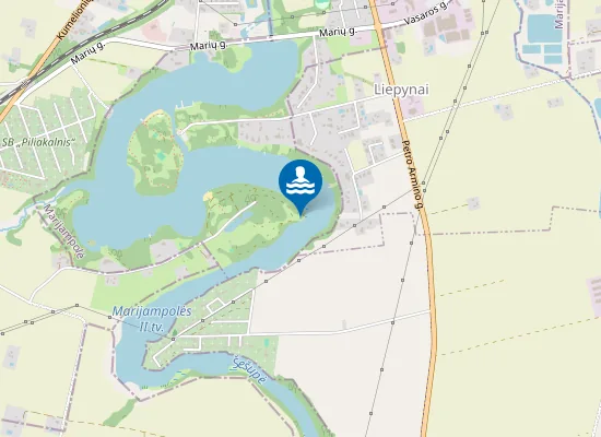 Map of Marijampolės nudistų paplūdimys
