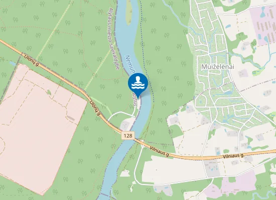Map of Alytaus nudistų paplūdimys