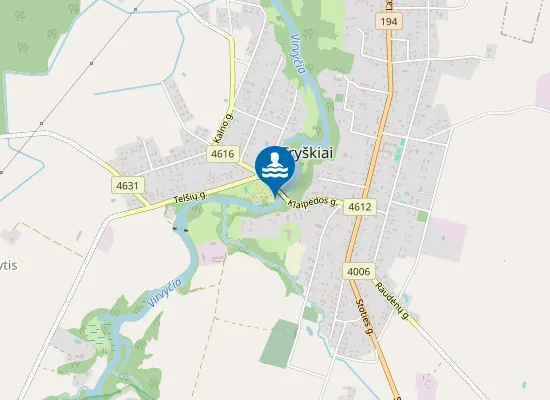 Map of Tryškių maudykla