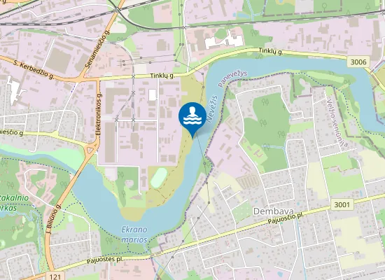 Map of Panevėžio nudistų paplūdimys