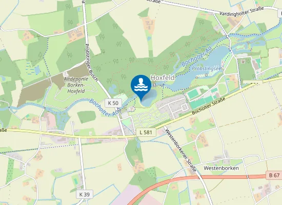 Map of PROEBSTINGSEE BORKEN