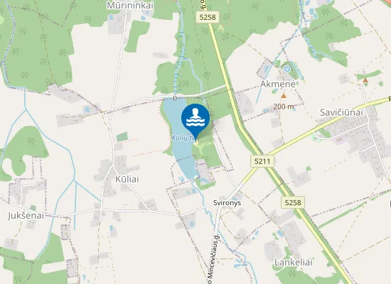 Map of Kūlių tvenkinio paplūdimys