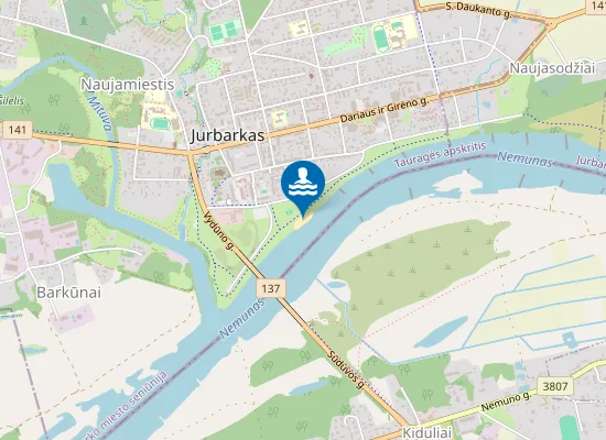 Map of Jurbarko paplūdimys