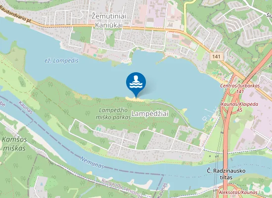 Map of Senasis Lampėdžių paplūdimys