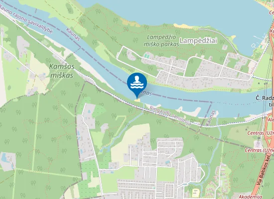 Map of Nemuno nudistų paplūdimys