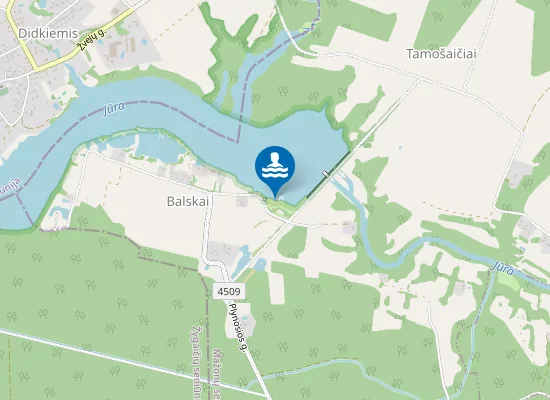 Map of Balskų Pliažas