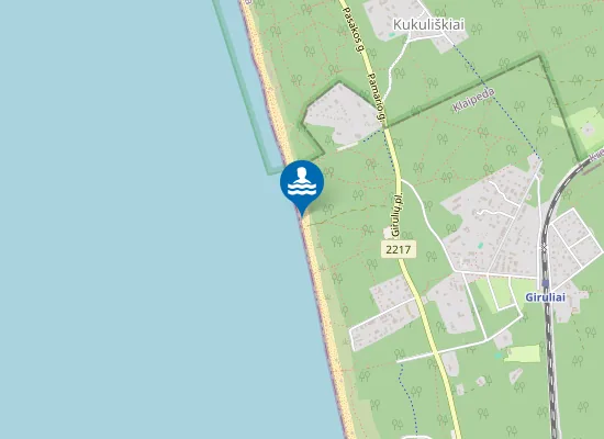 Map of Girulių nudistų paplūdimys