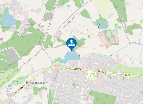 Map of Riešės paplūdimys
