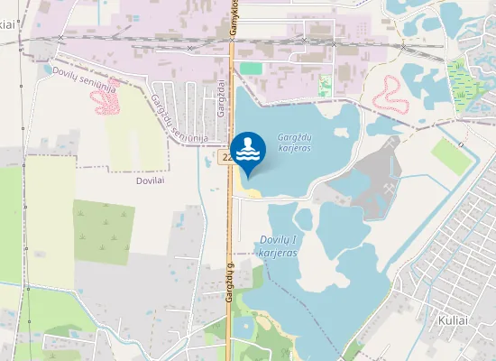 Map of Gargždų karjeras