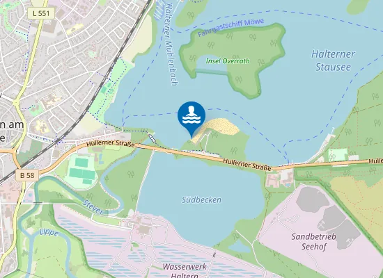 Map of SEEBAD HALTERN EINBUCHTNICHTSCHW