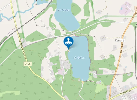 Map of Karvių pliažas