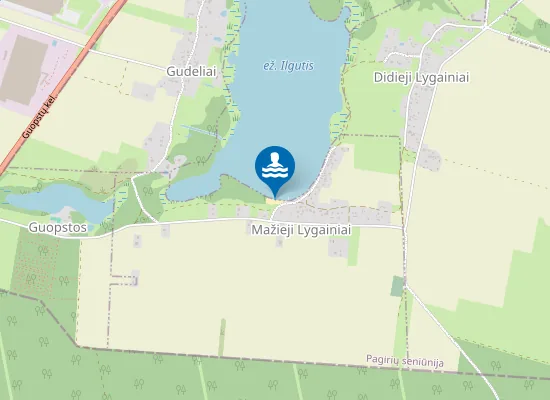 Map of Ilgučio ežero paplūdimys