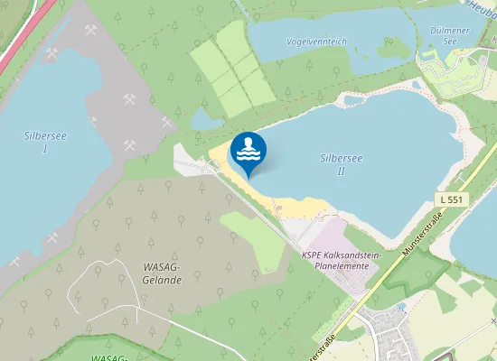 Map of SILBERSEE II LINKS VOM BOOTSSTEG