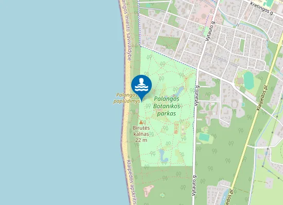 Map of Palangos paplūdymys