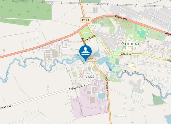 Map of Dzirnavas dīķa peldētava