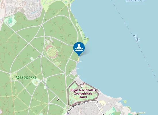 Map of Mežaparka pludmale