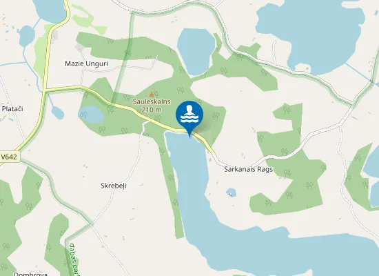 Map of Sauleskalns