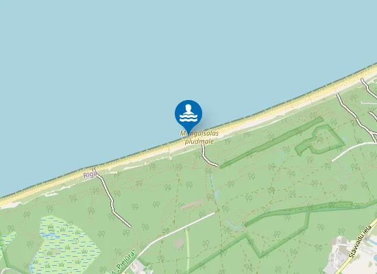 Map of Mangaļsalas pludmale
