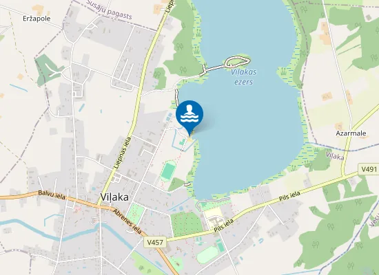 Map of Viļakas pilsētas pludmale